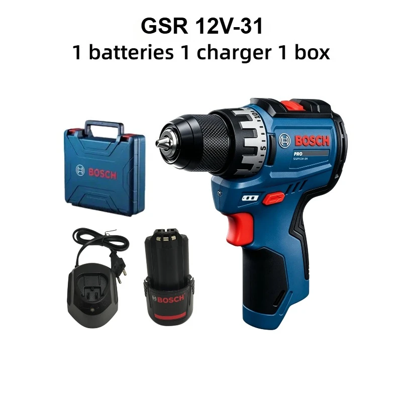 Power Tools Brand - ボッシュプロフェッショナル GSR 12V-31 コードレスドリル 12v 電動ドライバートルクコンパクトミニ電動工具木材金属穴あけ用