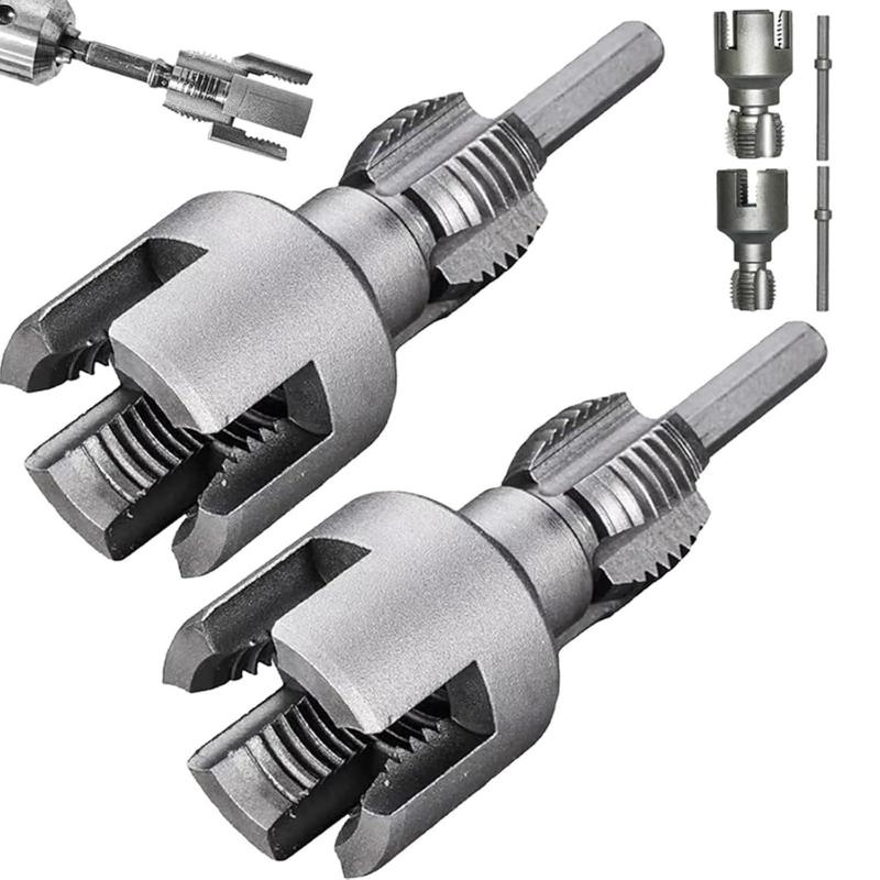 1セットパイプねじ切り工具一体型内外管ねじ切り工具電動ドリル - Power Tools Brand のレビューと価格