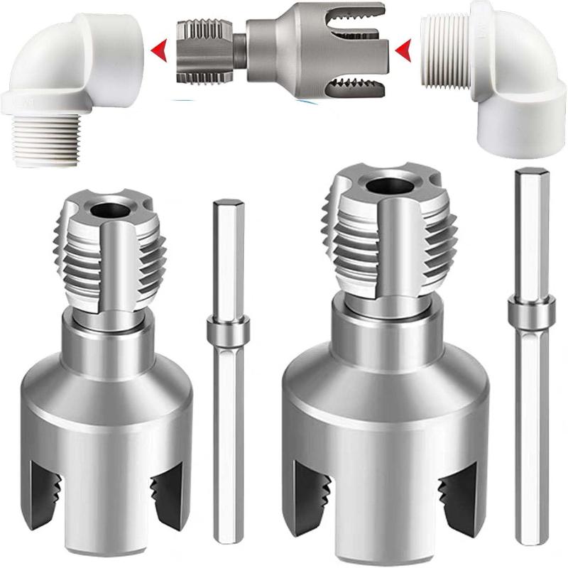 1セットパイプねじ切り工具一体型内外管ねじ切り工具電動ドリル - Power Tools Brand のレビューと価格