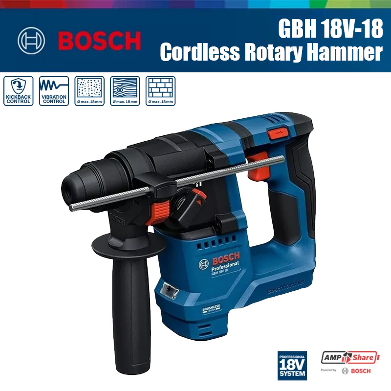 ボッシュ GBH 18V-18 コードレスロータリーハンマー - Power Tools Cordless のレビューと価格