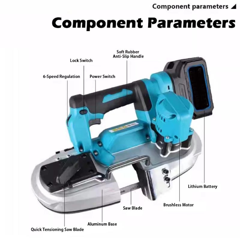 490Wポータブルブラシレスバンドソー、ワイヤレスパワーソー - Power Tools Cordless のレビューと価格