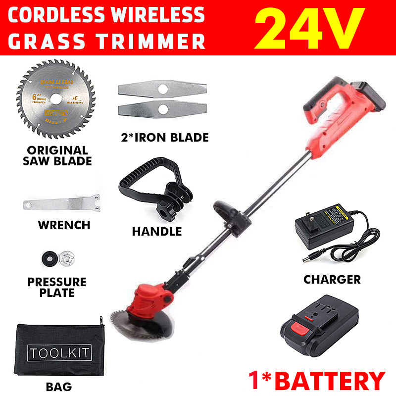 ハイパワー充電式リチウムコードレス電動草刈り機、庭木剪定ツー - Power Tools Cordless のレビューと価格