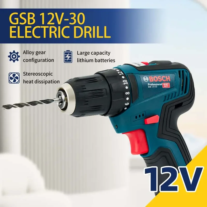 ボッシュ GSB 12V-30 プロフェッショナル電動ドリル - Power Tools Cordless のレビューと価格