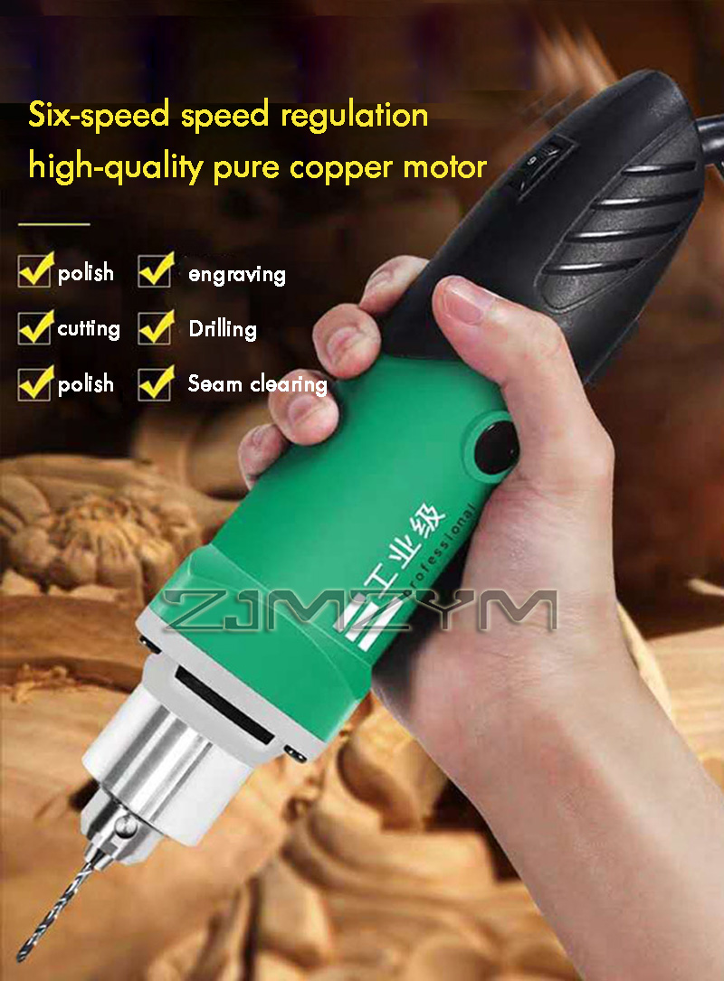 6段階変速ハイパワー彫刻機 電動ドリル 木彫り 研磨機 ロー - Power Tools Brand のレビューと価格