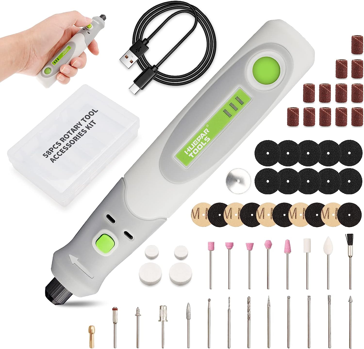 電気ドリルダイグラインダー彫刻ポリッシャー 4V ミニコード - Power Tools Brand のレビューと価格
