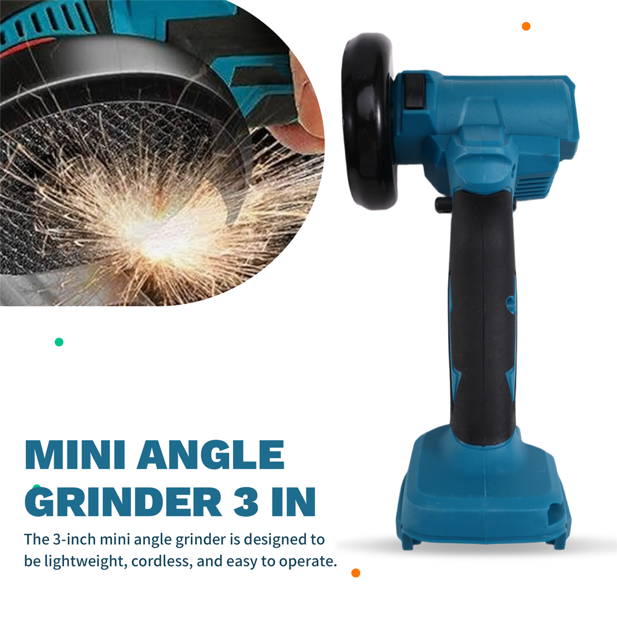 A002 ミニアングルグラインダー 3 インチコードレス研磨 - Power Tools Cordless のレビューと価格